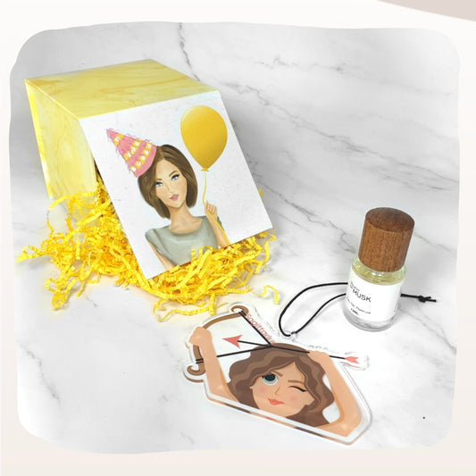 Sagittarius Gift Box| with car hanger and perfume