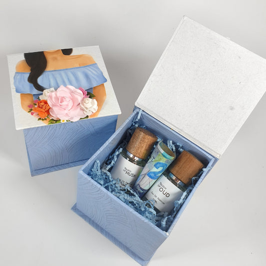 Flowers Gift Box | with two perfumes